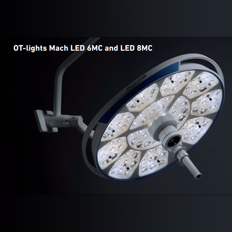 Đèn mổ treo trần 2 nhánh Mach LED 8MC DF